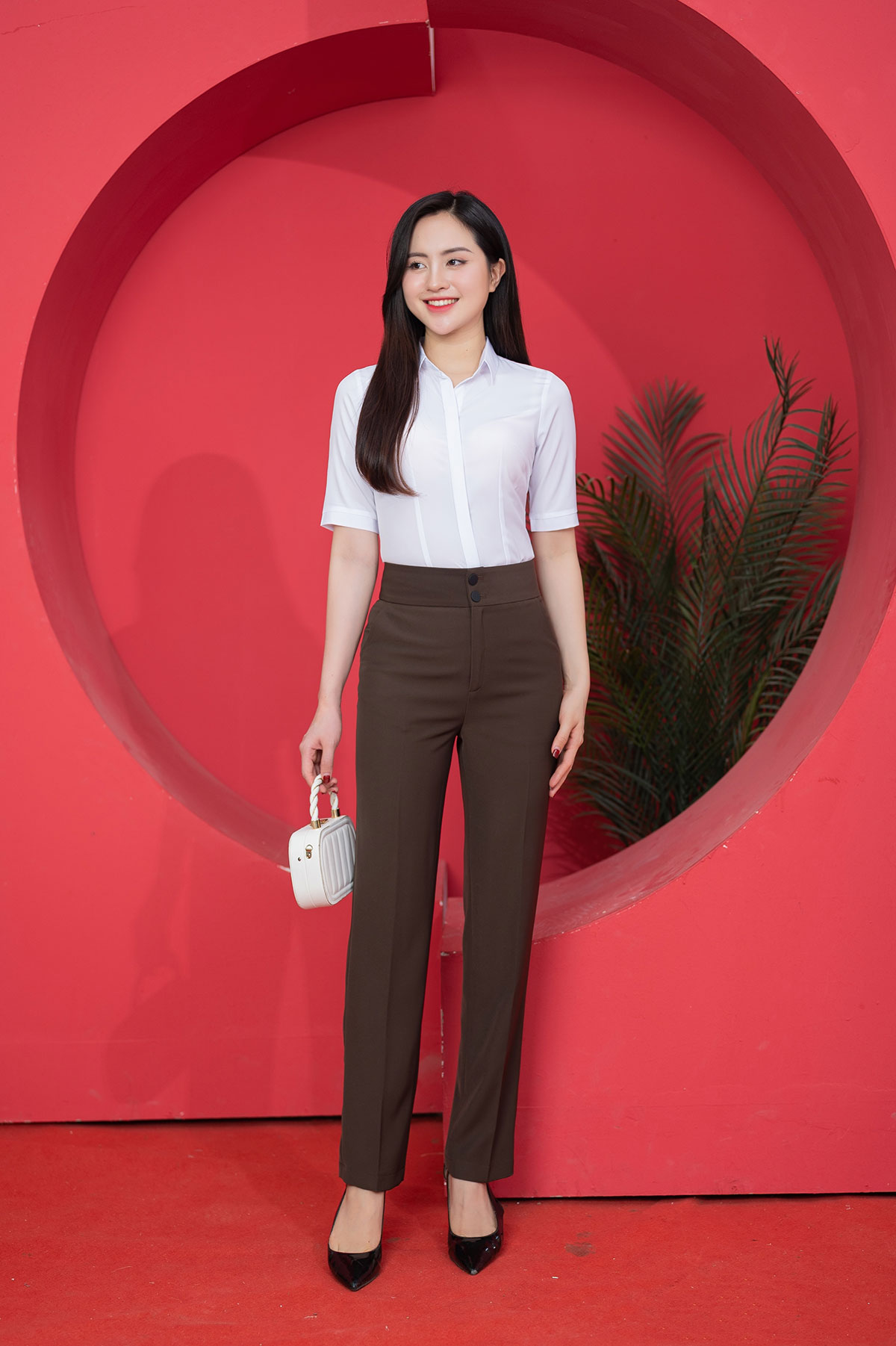 Quần dài nâu MC Fashion