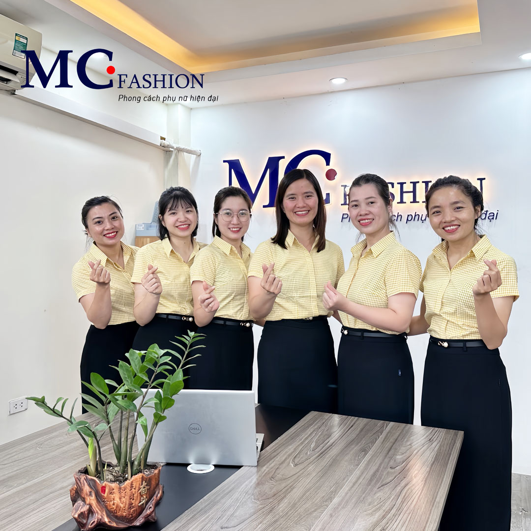 Đồng phục công sở nữ caro vàng MC Fashion