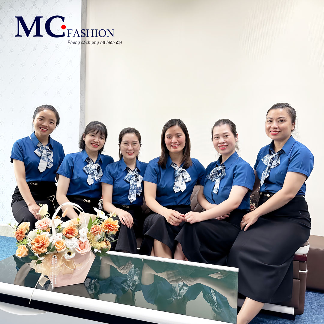 Đồng phục công sở nữ xanh MC Fashion