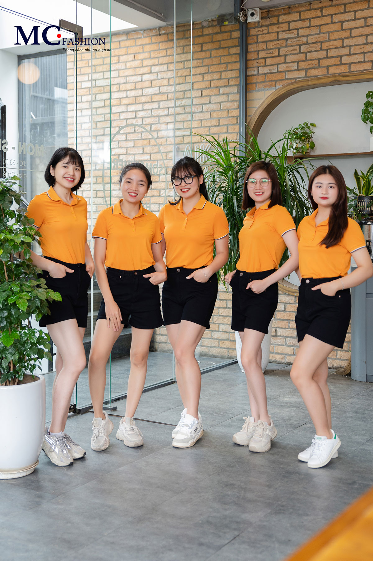 Đồng phục công sở nữ cam MC Fashion